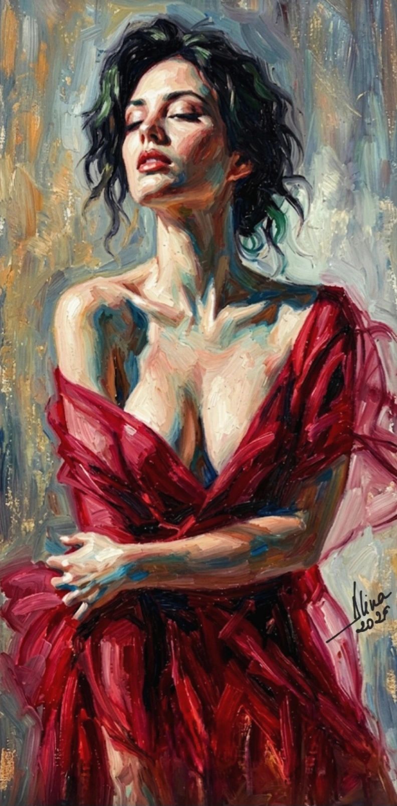 ArteDiAlina.com painting: Quiet Reflection
